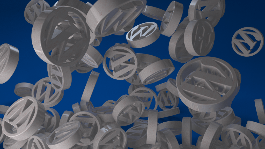 WordPress 3D logo&nbsp;study